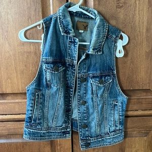 American eagle jean vest